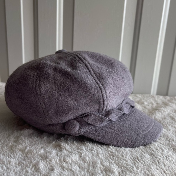 Nine West lavender wool blend newsboy hat - Picture 1 of 7